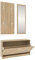 vidaXL Flurmöbel Set 3-TLG. Garderobenset Garderobe Kompaktgarderobe Dielenmöbel Flureinrichtung Flurgarderobe Sonoma-Eiche Holzwerkstoff