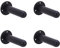 HANDLEZONE® 4 Pack 75mm / 3 inch Projecting Skirting Or Wall Mounted Door Stop - Black Matt