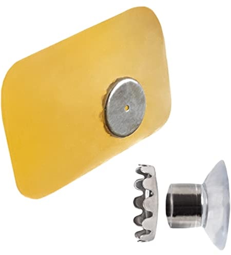 Chinchilla® Magnetseifenhalter aus rostfreiem Edelstahl & Saugnapf Made in Germany | kein Bohren & kein Kleben | Küche & Bad | Seifenhalter für Feste Seifen bis 150 g | schwebend | abnehmbar
