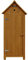Armoire de Jardin Cabanon - 77 x 54.5 x 179 cm - Marron