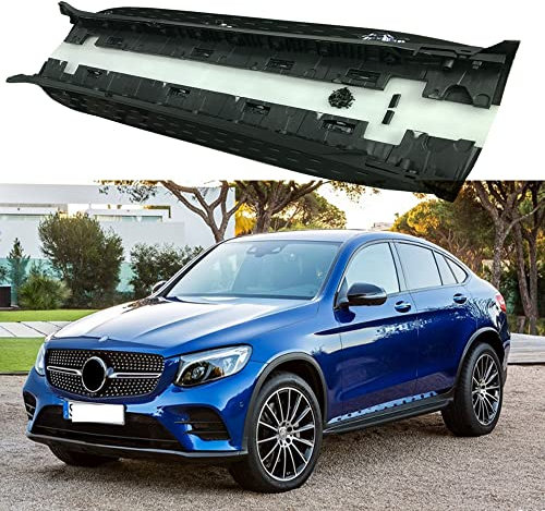 Lot de 2 marchepieds noirs compatibles avec Mercedes GLC Coupé X253 2016-2022