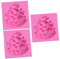 UPKOCH 3pièces Moule Silicone De Pomme De Pin Pour Gâteaux Et Décorations Outils De Bricolage Pour Desserts Chocolat Bonbons Pour Anniversaires Et Fêtes Rose