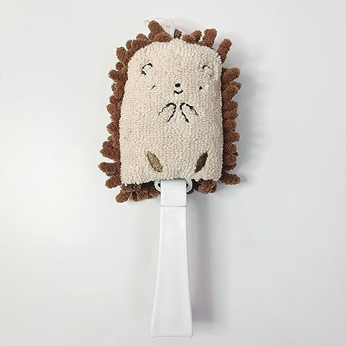 Plumero, Plumero de Chenilla, Plumero, Cepillo de Limpieza para el hogar, Plumero para Coche, Cepillo para Teclado, Plegable (Blanco)