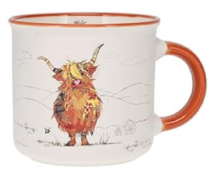 KIUB Mini mug timbale expresso avec des animaux - motif écureuil sur sa branche - Hauteur 6,5CM - porcelaine fine