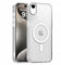 S.Dawezo Hülle für iPhone XR, Kompatibel mit Magsafe, Militärnorm Schutzhülle, Transparent Silikon Anti Gelbfärbung Case, Original Magnetisch Handyhülle für iPhone XR, Transparente