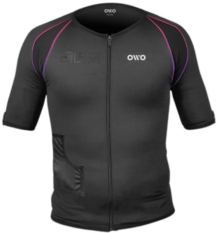 OWO Skin Original Edition Camiseta VR, Realidad Virtual y Experiencia Inmersiva para Videojuegos Compatible con PC, Xbox, PS5 (L)