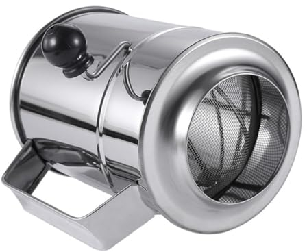 TOPBATHY Hand-Operated Powder Sieve Baking Flour Sifter Hand Crank Flour Sifter Kitchen Flour Filter Baking Sieve Sugar Powder Sifter Sieve Cup for Baking Kitchen Flour Sifter Baking Sifter
