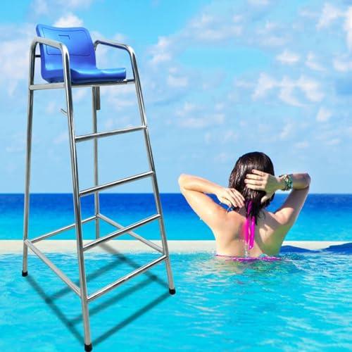 Rettungsschwimmer Stuhl Pool Extra Tall Lifeguard Chair, Fade-Resistant Pool Life Guard Stuhl Für Deck Spielplatz U-Bahn Mall Beach, Barhocker/Lifesaving Beobachtungsstuhl