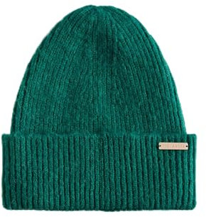 Ted Baker Damen LIDIAAS-Knitted Ribbed Beanie-Mütze, BRT-Green, O/S