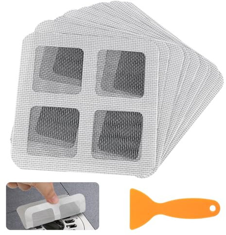 Filtres Adhésifs Anti Cheveux, Autocollants de Vidange de Sol, Autocollants de Filtre pour Salle de Bain, Autocollants pour Siphons de Sol pour la Salle de Bain, la Buanderie, La Baignoire (50 Pièces)