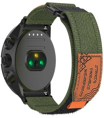 HYSDFFG Nylon Armband für Suunto 7/Spartan Sport/9 Titanium/9 Baro/9 Armband, Nylon Sport Klettverschluss Band Kompatibel mit Armband Suunto 7/Spartan Sport/9 Titanium/9 Baro/9 (B)