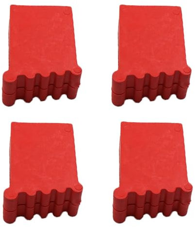 4 Pièces Couvre-Pieds D'Échelle, Pied Escabeau 25x50, Pieds en Caoutchouc Antidérapant, Coussin de Protection D'Échelle Pour Échelles Télescopiques, Couvre-Pieds de Rechange en Caoutchouc