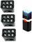 IN SELECT High Lumens Mini LED Flashlight - Compact 9Volt Pocket Torch with Multi Modes Handheld Flashlight for Camping, Hiking, and Emergency Use (3 Pack,Battery Not Included)