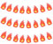 3stk Feuerflammenbanner, Vorgespannt Feuerflammendekorationen Hängende Wimpel Partybanner Partydekorationen mit Feuerwehrthema für Feuerwehrmannthema Lagerfeuer Party Zubehör
