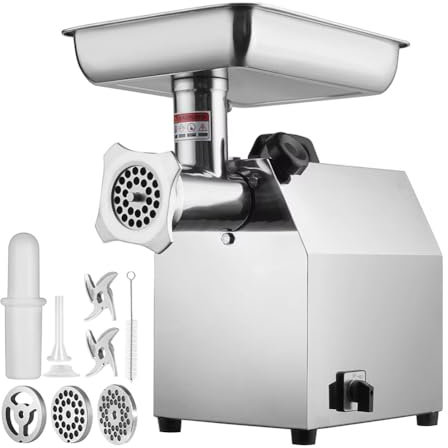 LYFDPN Picadora de Carne eléctrica, embutidora automática de Salchichas, máquina picadora para Uso doméstico y Uso Comercial