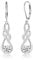 ALEXCRAFT Zirkonia Glitzer Ohrringe Silber 925 Hängend Silver Dangle Drop Earrings for Women für Frauen Freundin Mama