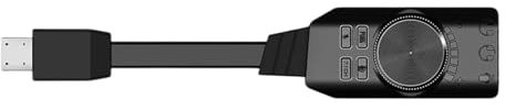 USB Sound Card Virtual 7.1 Surround Sound USB Adapter Enhaner Enhances Gaming On PC Headsets Controls