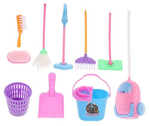 KONTONTY 1 Set Dollhouse Miniatures Cleaning for Realistic Accessories for Play Enhance Imaginative Role Play Fine Motor Skills Random Colors Random Color