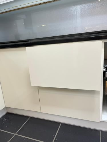 Top Living MCR Cream Gloss MDF Replacement Kitchen Doors Drawers (283 X 596mm Drawer Front)