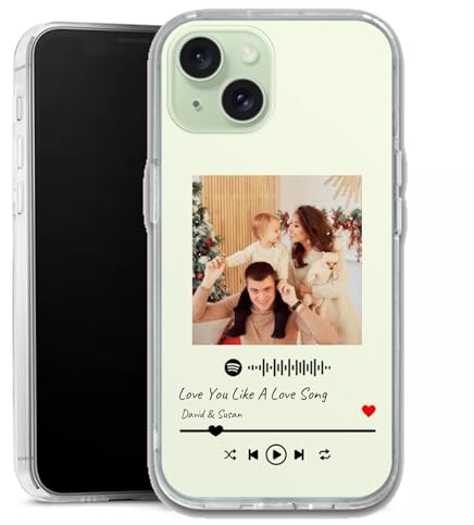 Personalisierte Handyhülle mit Foto, Bild, benutzerdefinierte Handyhüllen, Musik-Player, Song, Handyschutzhülle für iPhone 17, 16, 15, 14, 13, 12, 11, XR, X, XS, 8, 7 Plus, Mini Pro Max-Style2