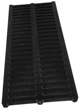WHAMVOX Caillebotis Plastique Robuste pour Évacuation Extérieure Couvercle de Drainage Résistant Aux Charges Lourdes de Caniveau Esthétique pour Jardin Terrasse et Bord de Maison
