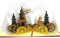 3D Weihnachtskarten Pop-Up Weihnachtsbaum Rentier Grußkarten Geschenk Grußkarte für Weihnachten Neujahr mit Umschlägen Bunte Frohe Weihnachtsgeschenke