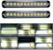RIGIDON 2 Pcs 7.5 12 LED blanc feu de freinage stroboscopique, 12V 24V Barre lumineuse led pour offroad véhicule voitureutilitaire, bateau, remorque, caravane, 6000K Balise clignotante de sécurité