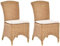 Krines Home 2er Set Esszimmersessel Rattan Esszimmerstuhl Rattanstuhl Korbstuhl Esszimmer Stuhl (Honig Dunkel)