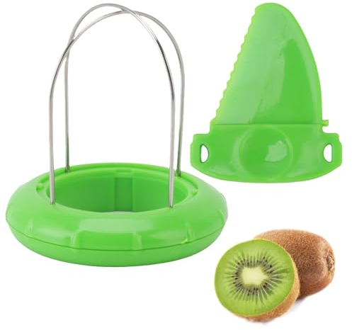 Kiwi Peeler, fruit slicer Mango slicer Splitter portable en acier inoxydable outil de découpe de fruits Mango Cutter vert Kiwi Mango Peeler fruit Splitter Splitter cube petit outil de carottage