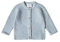 Stellou & friends Cardigan per bambini in cotone, con bottoni effetto legno e maniche raglan oblique, azzurro, 86/92 cm