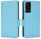 Topme Custodia in Pelle per TCL 40 SE (6.75 Inches), [ Cover per Telefono Serie Modello Litchi Semplice] - Azzurro