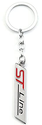 GÉNERIC Porte-clés Pendentif de Voiture, pour Ford St Line Focus Fiesta Ecosport Mondeo Kuga Fusion Accessoires de Voiture,C-11-1.1 CM