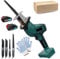 Cordless Reciprocating Saw with 3.0Ah Battery, Electric Portable Recipro Saw, 0-3000 SPM, Variable Speed Trigger, with 4 Blades, Stroke Length 20 mm, Sabre Saw for Cutting Wood, Plastic Cutting, Metal