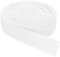 QUARKZMAN Ruban Sergé, 1Pcs 11 Yard x 30mm - Ruban en Tissu de Coton Rouleau à Chevrons Pour Vêtements, Accessoires, Sacs (Blanc)