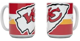 Kansas City Chiefs NFL Tasse Becher Kaffeetasse Mug ** Triple Logo ** 450 ml