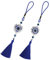 Teegxddy Evil Eye Auto Hängende, 2 Stücke Hängende Türkei Blaue Böse-Augen-Perlen, Evil Blue Eye Charms Zum Schutz, Böses Auge Hängende Verzierung, Quaste für Rückspiegel, Heimbüro, Tür