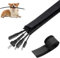Flauzmann Manchon de protection résistant aux mastications pour câbles de chien et chat – Manchon flexible fendu pour la maison, le bureau, les câbles automobiles – Diamètre intérieur 20 mm – 2 m