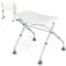 HOMFME Folding Shower Chair, 3 Levels Height Adjustable Shower Stool with Handles, Non Slip Foot Pads, Bathroom Bath Chair Bath Tub Shower Seat for Elderly Handicap Disabled Pregnant