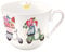 Grätz Kaffeetasse 400ml Teetasse, Henkeltasse, Blumen, Landhaus Porzellantasse Geschenkbox, Geschenkidee, Geburtstagsgeschenk, Lieblingstasse (Das Leben ist eine Reise)
