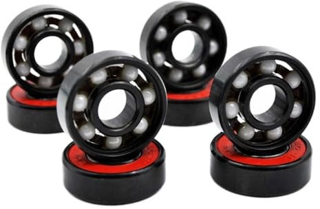 FRAOMHFW 8 stücke 608 2RS Hybrid Keramik Kugellager 8 * 22 * 7mm ABEC-11 High Speed Roller Skate Skateboard Rad Miniatur Longboard Lager