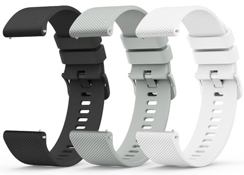 Yisica Correa Compatible con Xiaomi Redmi Watch 5 Active/Xiaomi Redmi Watch 5 Lite Mujer Hombr, Pulsera de Repuesto de Silicona Suave para Redmi Watch 5 Active/5 Lite (Z-Negro/Blanco/Gris)