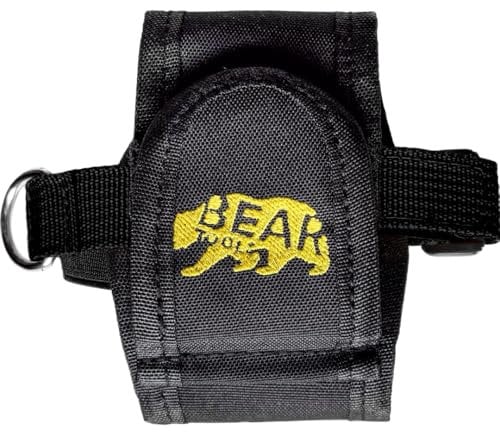 Supporto per metro a nastro con clip da cintura, fissaggio sicuro per nastri da 5 m-8 m, anello a D per cordini per attrezzi, cinghie con gancio e anello, ideale per costruzioni, ponteggi e lavori in