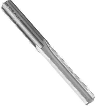 sourcing map Chucking Reamer 6mm H7 Solid Carbide Lathe Machine Reamer 4 Straight Flutes Straight Shank Milling Cutter Too for Metal Wood Hole Reaming