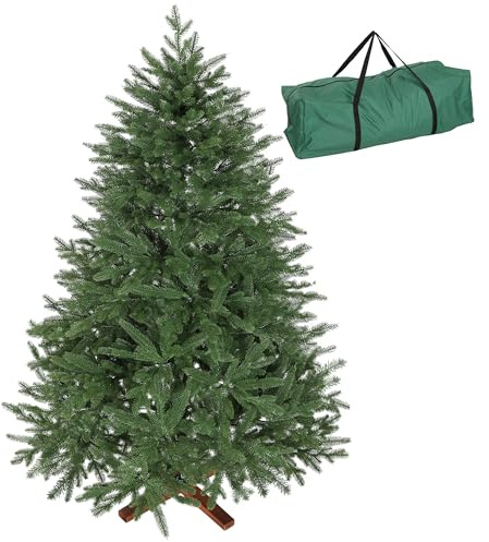 HOMCOM Weihnachtsbaum künstlich 180 cm wie Echt 713 Dichte Zweige Grün