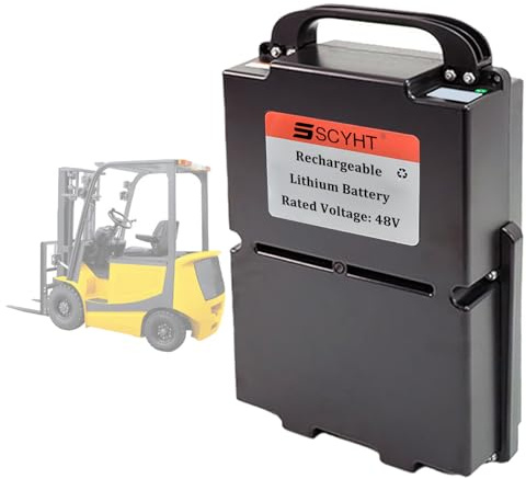 SSCYHT 48 Volt LiFePO4 Batterie 48 V 20 Ah 30 Ah Lithiumbatterie 20 Ah wiederaufladbare Batterien 48 V Gabelstaplerbatterien für 300 W – 1500 W Motorkit mit Griff,48v30ah