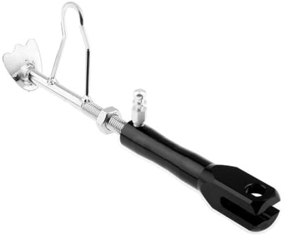 Motorrad Center Kick Seitenständer Universal-Seitenständer für Motorrad und Roller, verstellbar, schwarz
