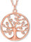 VIASOUL® Halskette Lebensbaum I Baum des Lebens Halskette für Damen I Tree of Life aus 925er Silber I Mit 585er Gold überzogen I Die Original Lebensbaum Kette (Rose)