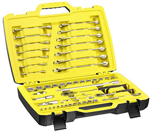 Stanley Fatmax FMMT82827-1 Coffret de Douilles ¼’’ Clés Mixtes - Jeu de 50 Pièces - Fatmax, Multicolore
