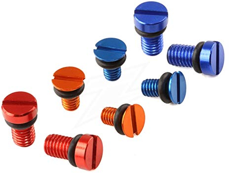 ZETA Racing WP Gabel Entlüftungsschraube Set mit Dichtung blau eloxiert