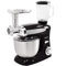 Syntrox Germany KM-1300W Black de Luxe - Robot de cocina con picadora de carne, recipiente de acero inoxidable, 6,5 litros, color negro